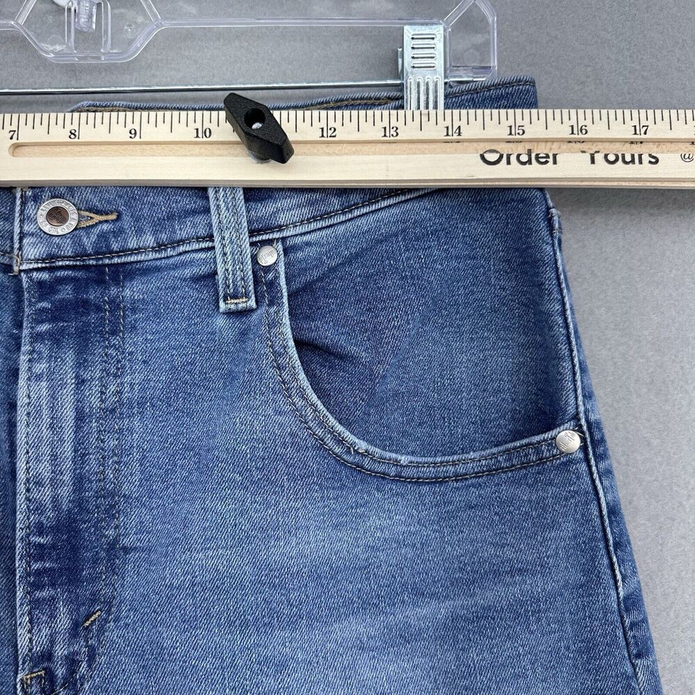 2022 Levis Mom Jeans Silver Tab‎ Stone Wash Distressed Denim Women’s 31x25 Rock - Picture 4 of 9